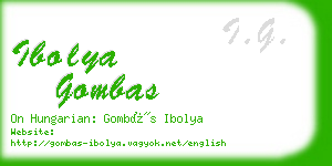 ibolya gombas business card